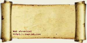 Tamara Strinić vizit kartica